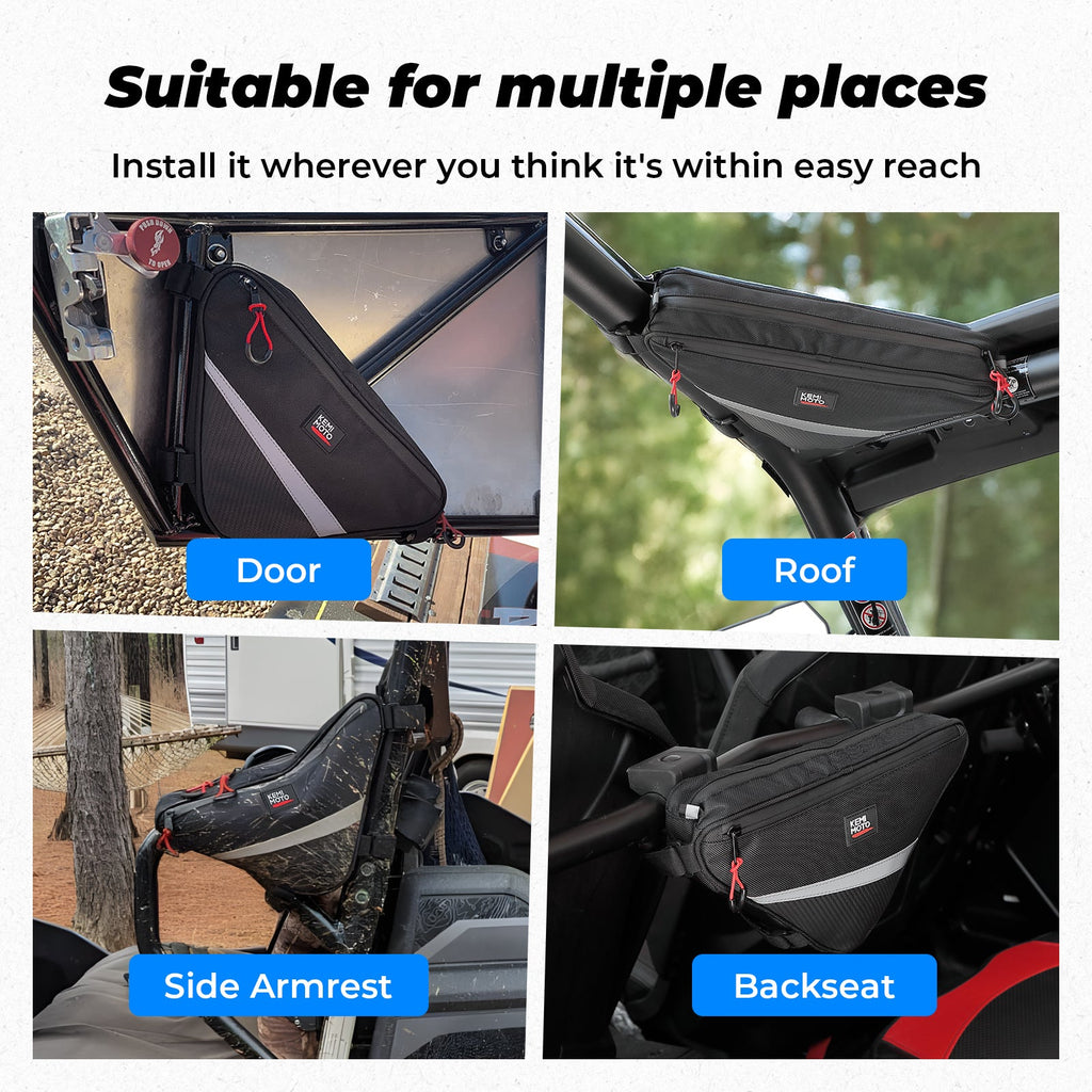 UTV Roll Bar Triangle Storage Bag – fits Polaris Ranger 1000 (view 7)