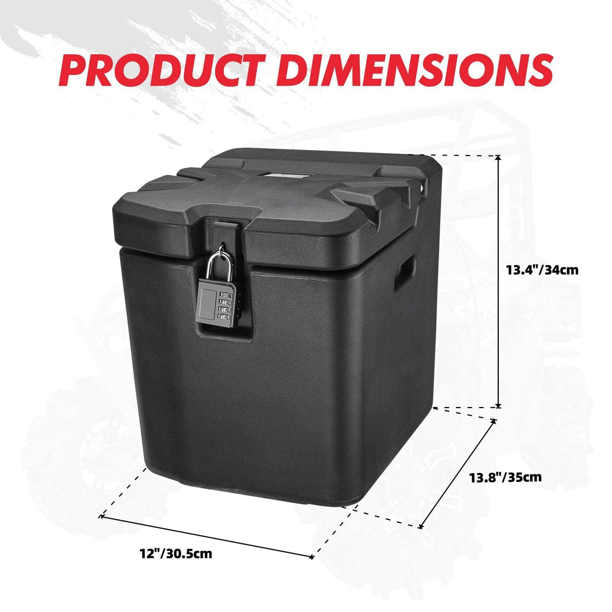 26.5L Under Seat Storage Box for Polaris Ranger XP 1000