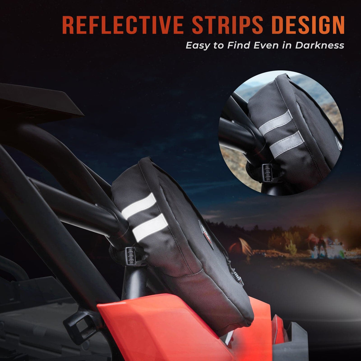 UTV Drive Belt Storage Bag with Reflective Strip