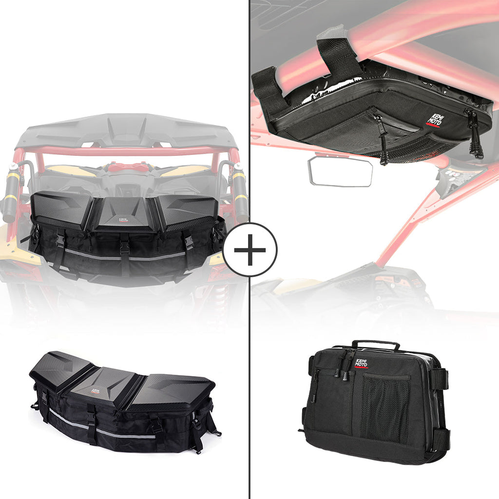 Rear & Roof Storage Bags for Can-Am Maverick X3 – fits Can-Am Maverick X3 2-Seat