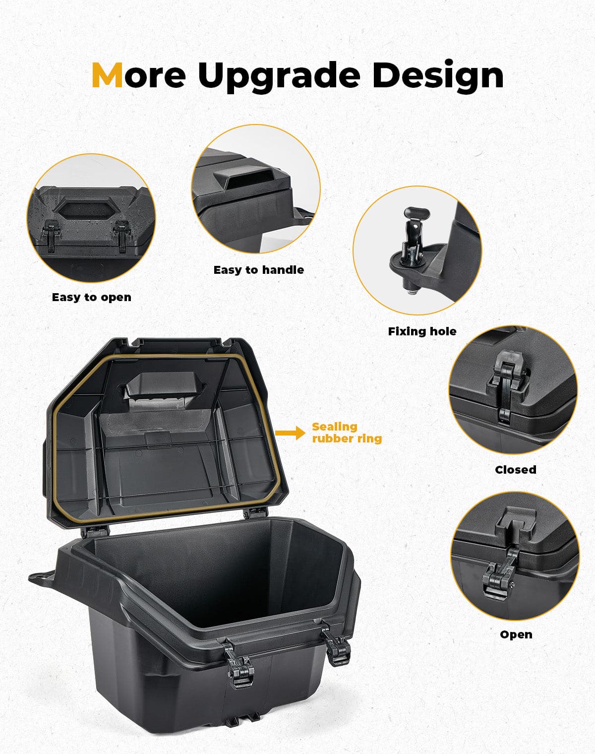 Rear Cargo Box 55QT for Polaris RZR XP 1000/4 1000 2024-2025 – fits Polaris RZR XP 1000 (2024+) (view 3)