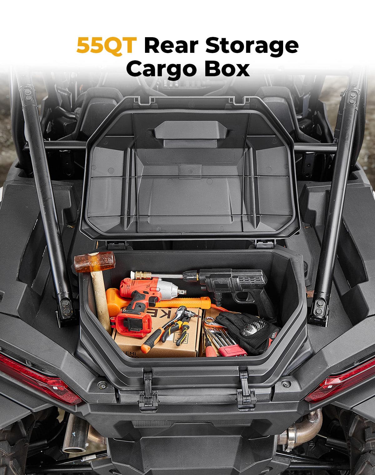 Rear Cargo Box 55QT for Polaris RZR XP 1000/4 1000 2024-2025 – fits Polaris RZR XP 1000 (2024+) (view 6)