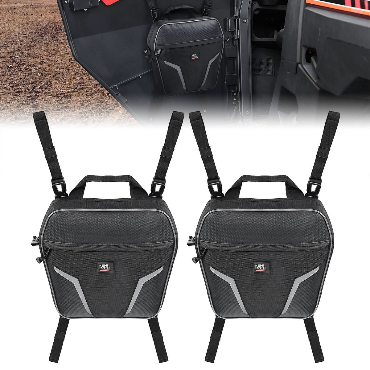 Universal Door Storage Bags for Polaris RZR, Ranger, Can-Am, CFMOTO – fits Polaris RZR 4 800