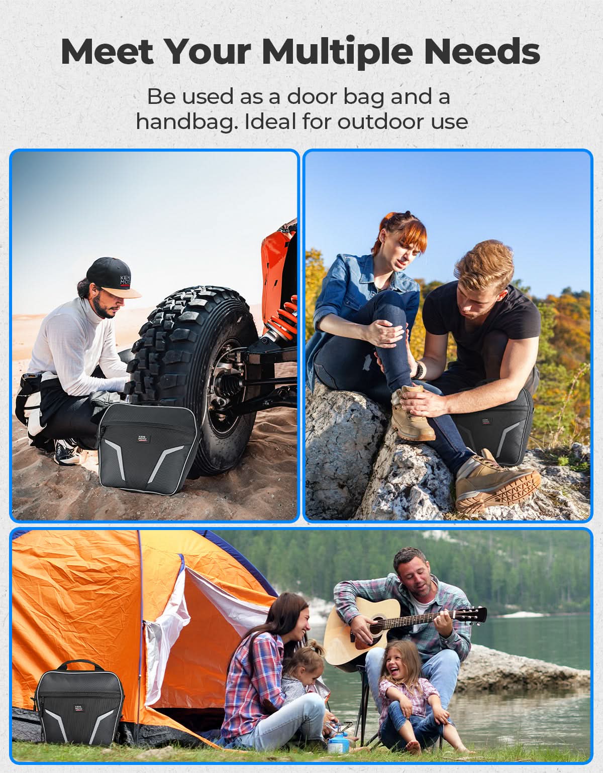 Universal Door Storage Bags for Polaris RZR, Ranger, Can-Am, CFMOTO – fits Polaris RZR S 800 (view 7)