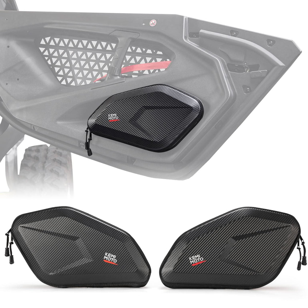 Lower Door Bags Semi-Rigid for Can-Am Maverick R 2024+ – fits Can-Am Maverick R 2-Seat
