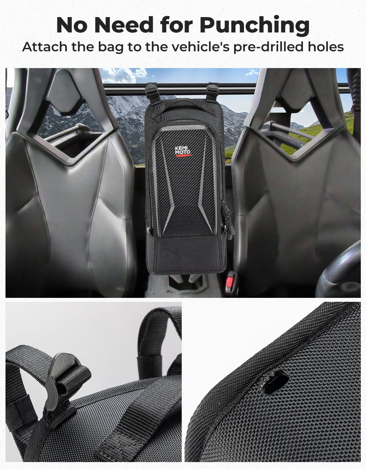 Can-Am Commander / Maverick Trail / Maverick Sport Center Console Storage Bag（2011–2023） – fits Can-Am Maverick Sport MAX...