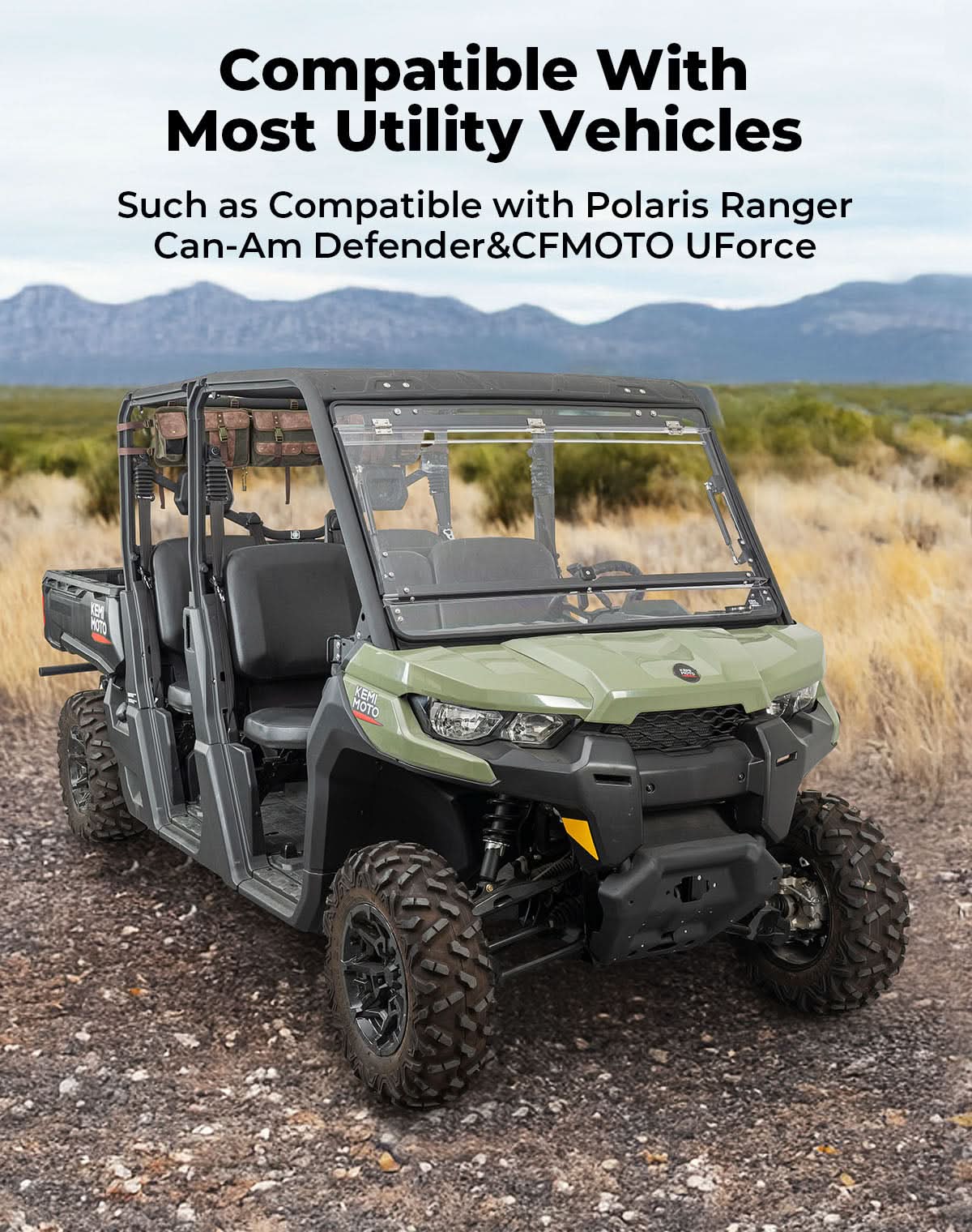 UTV Roll Cage Organizer Bag Leather for Ranger RZR Pioneer Talon Defender – fits Honda Pioneer (view 7)