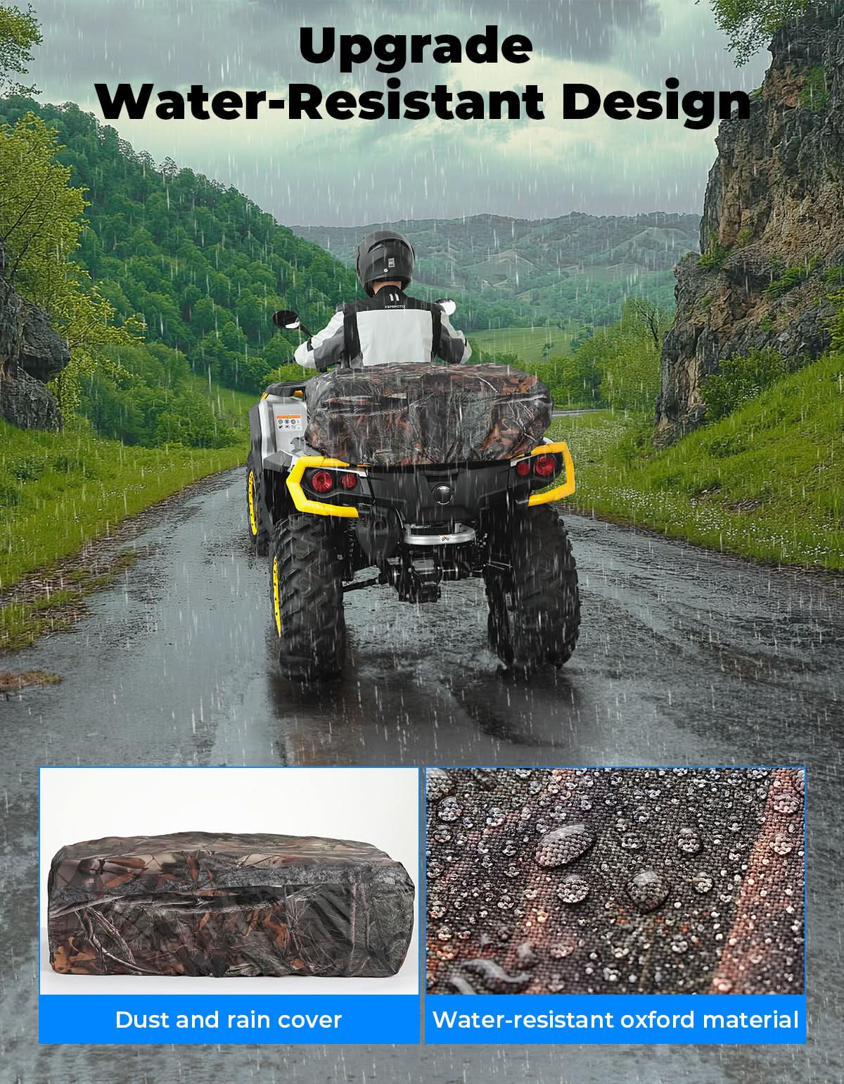 80L ATV Cargo Storage Bag w/ cooler bag for Polaris Sportsman Can-Am Brute Force CFMOTO – fits Polaris Sportsman (view 3)