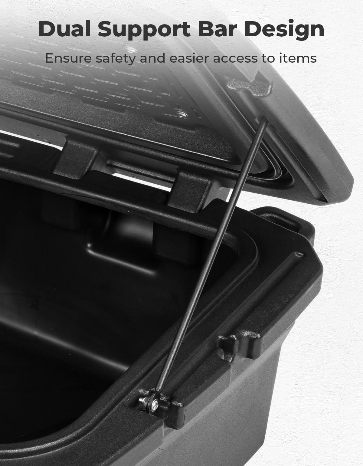 UTV Rear Rack Cargo Box for Can-Am Maverick R 2024+ – fits Can-Am Maverick R MAX (view 4)