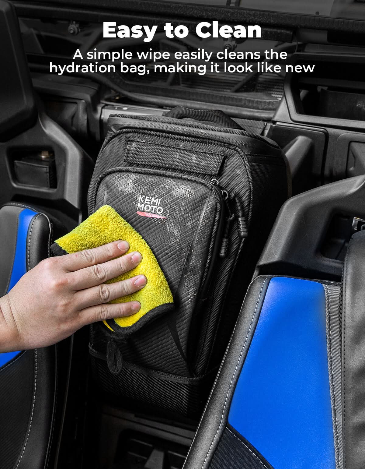 Center Storage Bag with Two Hydration Backpacks for Can-Am Maverick X3 – fits Can-Am Maverick X3 MAX (view 4)