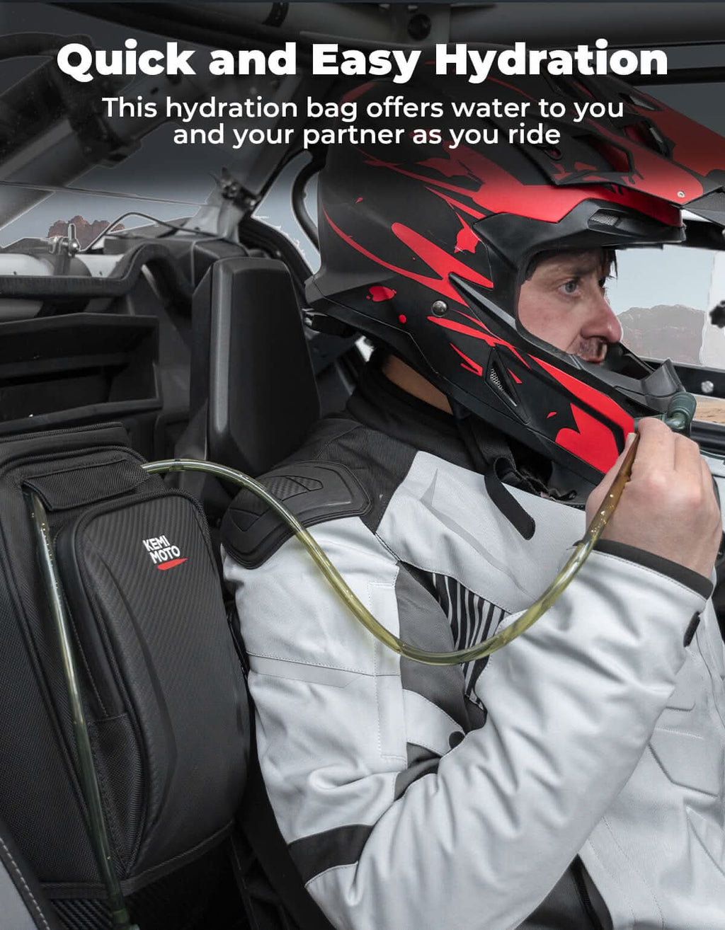 Center Storage Bag with Two Hydration Backpacks for Can-Am Maverick X3 – fits Can-Am Maverick X3 2-Seat (view 5)