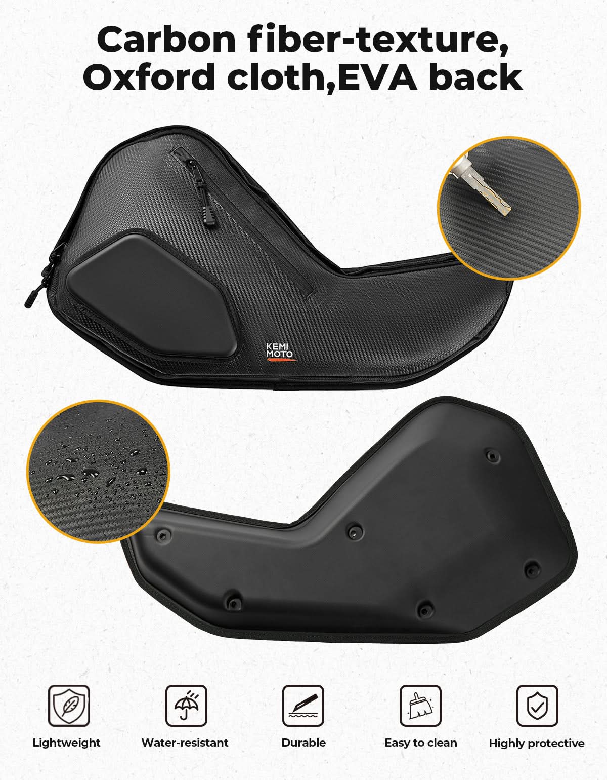 6 Q Front Door Bags with Knee Pads for 2025 Polaris RZR – fits Polaris RZR Pro XP