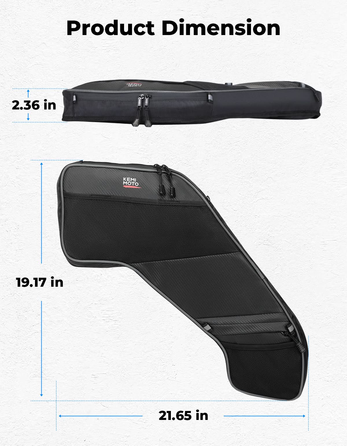 UTV Rear Door Bags with Knee Pad for Polaris General 4 1000 /XP 4 1000 2017-2025 – fits Polaris General 4 1000 (view 8)