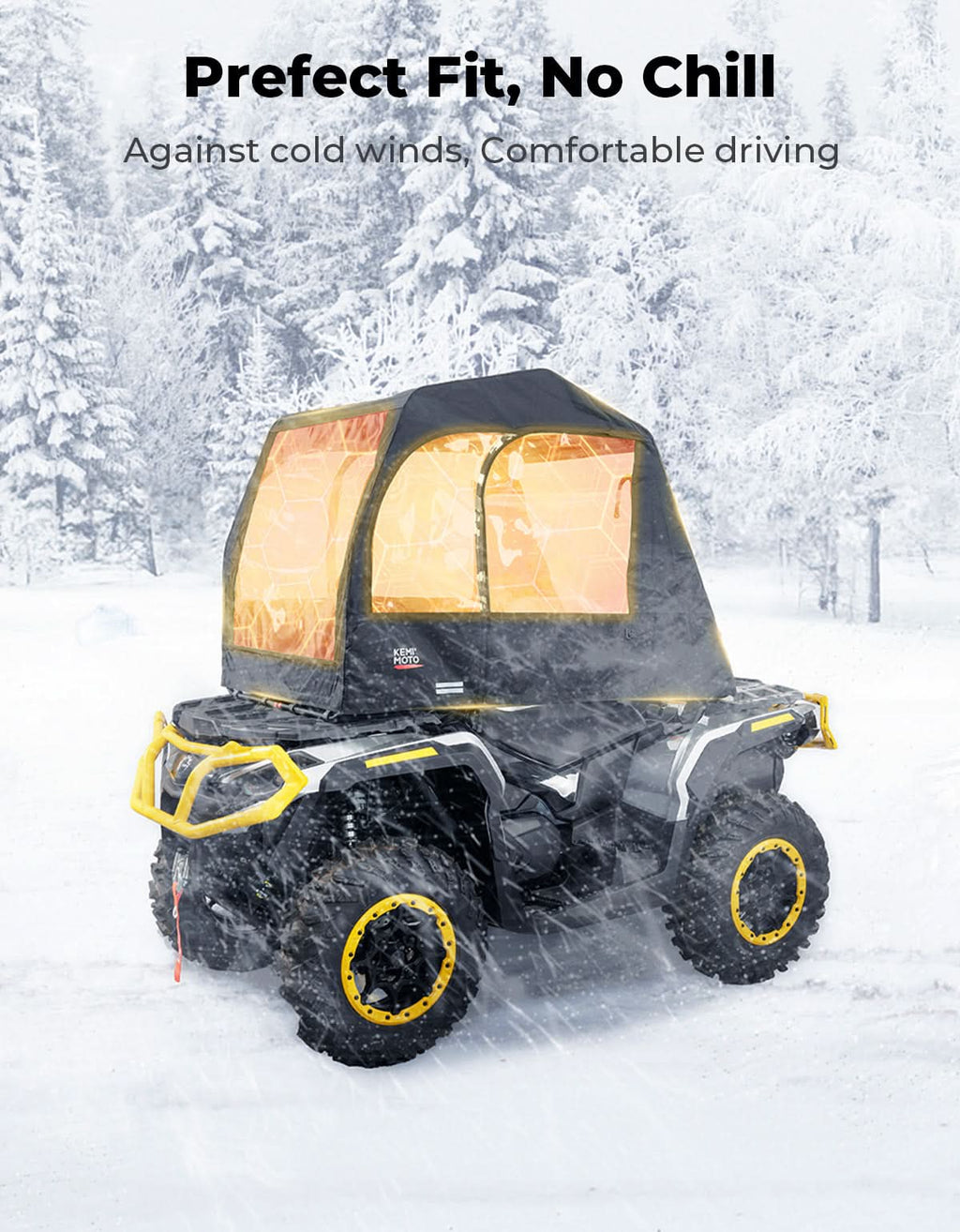 ATV Full Cab Enclosure Canopy Cover for Sportsman / Outlander / Rancher / Foreman