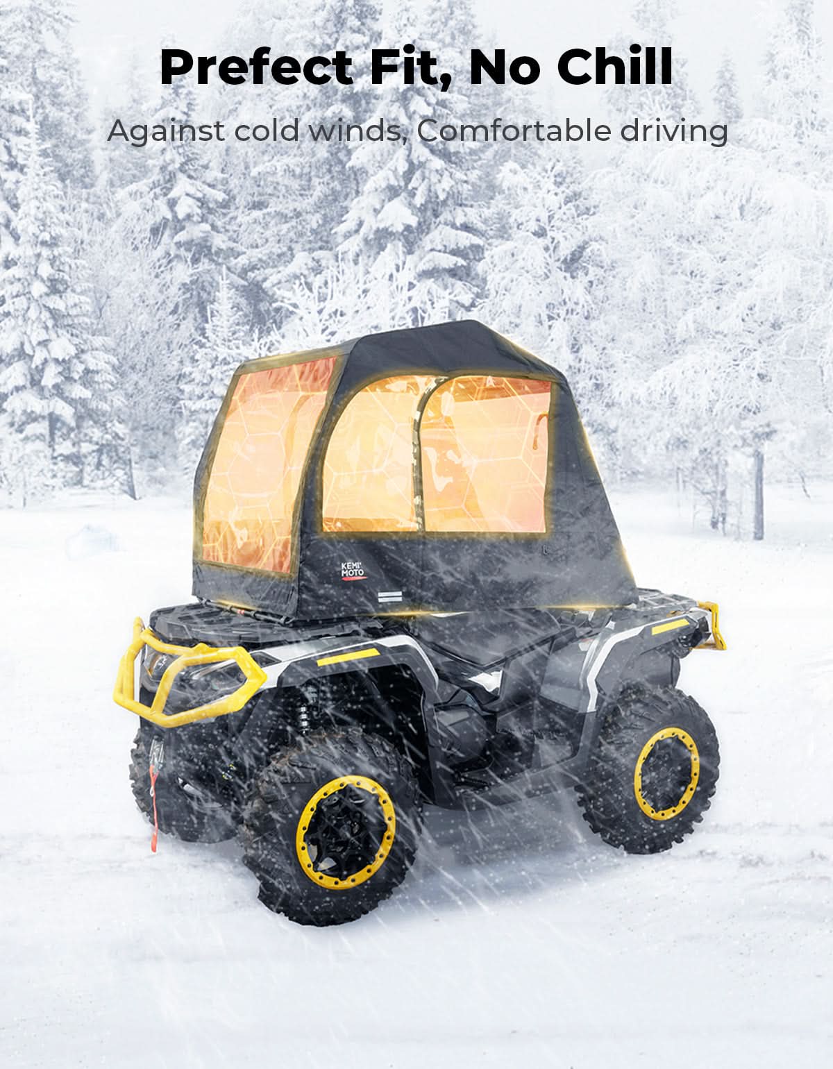 ATV Full Cab Enclosure Canopy Cover for Sportsman / Outlander / Rancher / Foreman