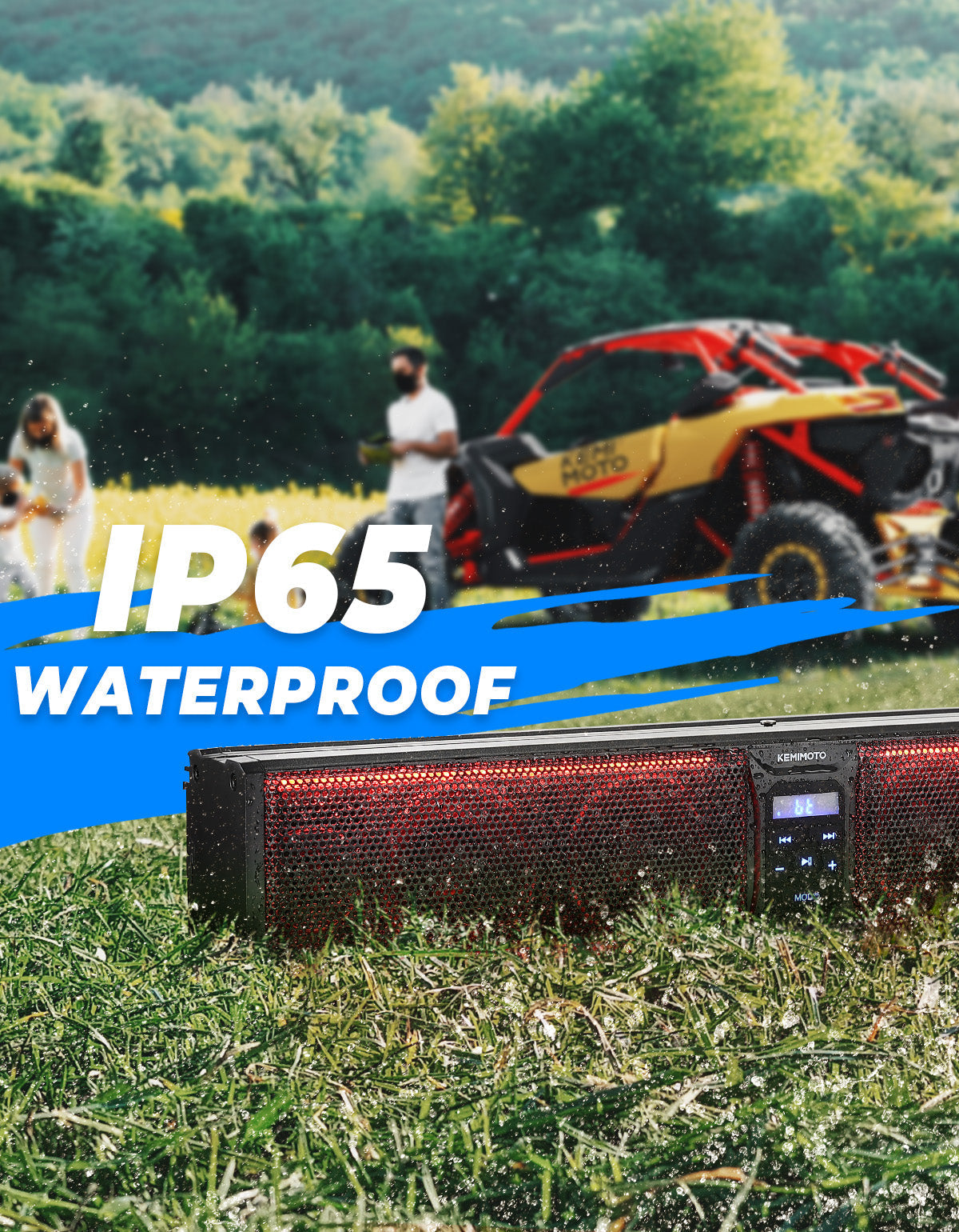 6 Speaker 26 Inch RGB Bluetooth Sound Bar for Polaris RZR/ 570/ 800/ 900/XP/1000/ Pro – fits Polaris RZR (view 7)