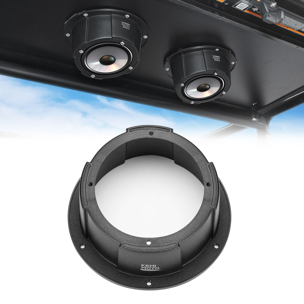 6.5 Inch Mount Speaker Pod For UTVs, RVs, Cars, Boats, Trunks, Trailers