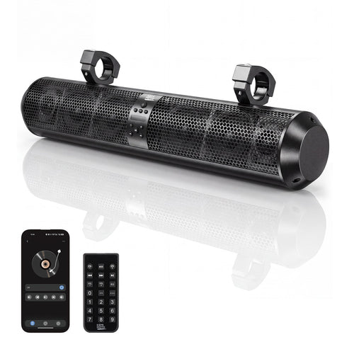 6 Speaker 28" UTV Bluetooth Sound Bar for Can Am Maverick X3/ RZR w/ 1.56"-2.25" Roll Bar – fits Can-Am Maverick X3...