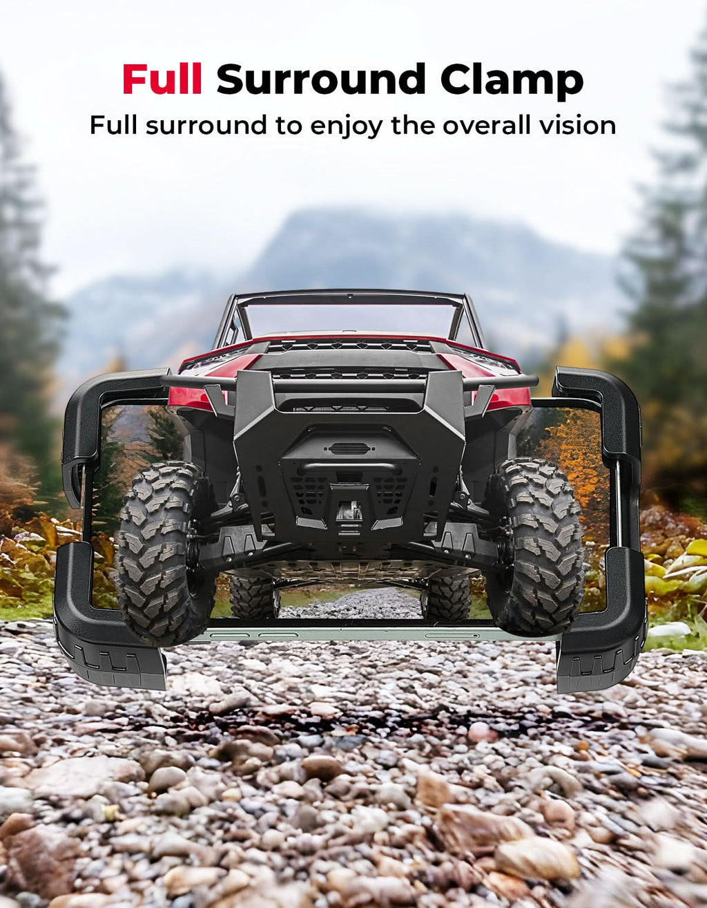 Phone Mount Holder for Polaris Ranger 1000/XP/Crew XP, Fits 4.7" - 7.0" Phones