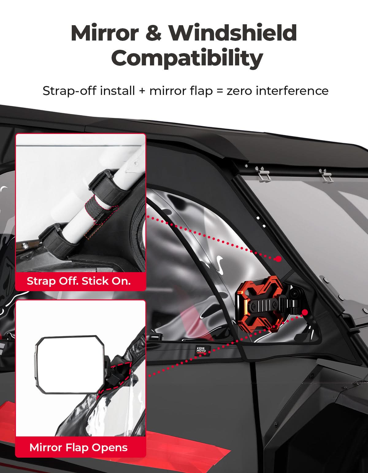 UTV Soft Cab Enclosure for 2024/2025+ Polaris RZR XP 1000 – fits Polaris RZR XP 1000 (2024+) (view 4)