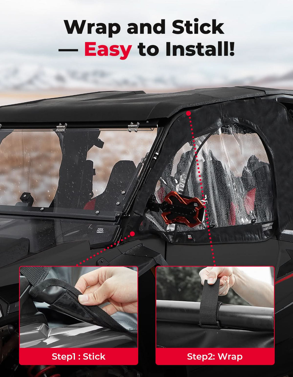 UTV Soft Cab Enclosure for 2024/2025+ Polaris RZR XP 1000 – fits Polaris RZR XP 1000 (2024+) (view 5)