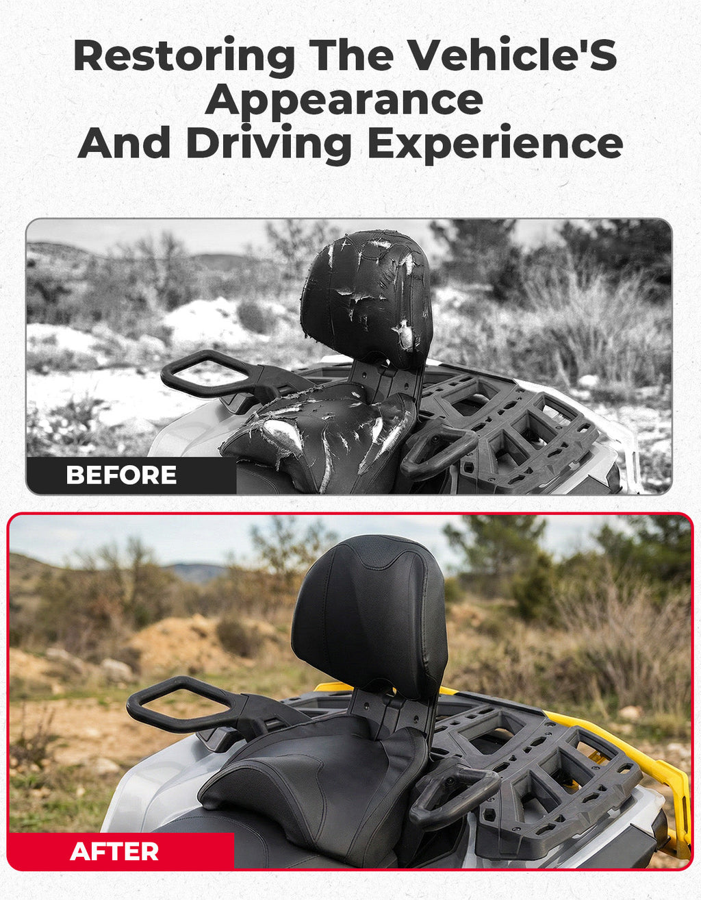 Can-Am Outlander MAX Passenger Rear Seat with Armrest (2012–2024)