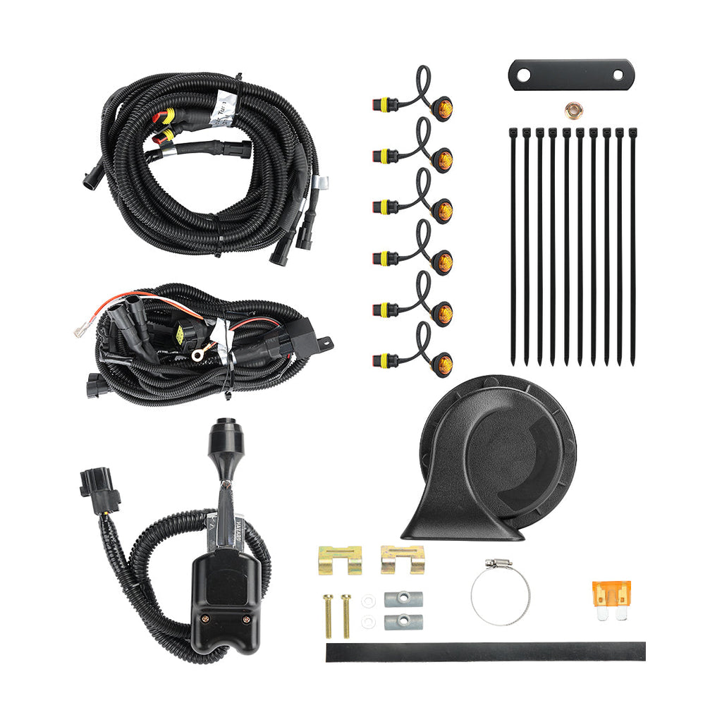 Universial UTV Turn Signal Kit & 105D Horn for Polaris, Can-Am, Pioneer