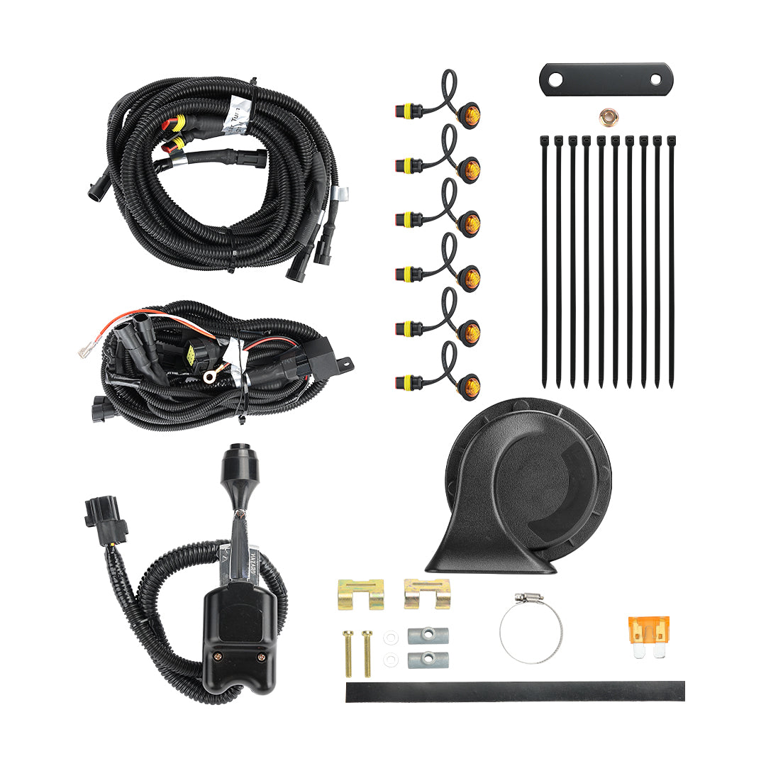 Universial UTV Turn Signal Kit & 105D Horn for Polaris, Can-Am, Pioneer