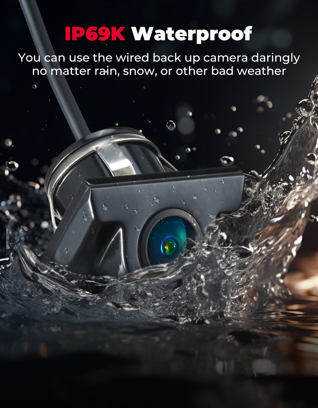 Plug and Play Wired Rear Camera for Kawasaki Teryx KRX 1000 – fits Kawasaki Teryx 800 (view 5)