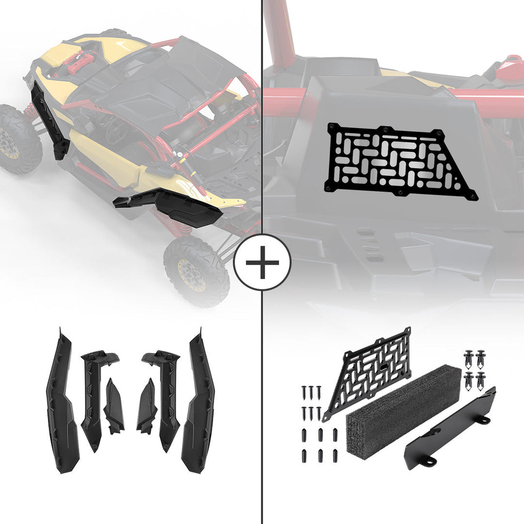 Noise Reduction Kit & Max Mud Fender Flares For Can-Am Maverick X3 / MAX
