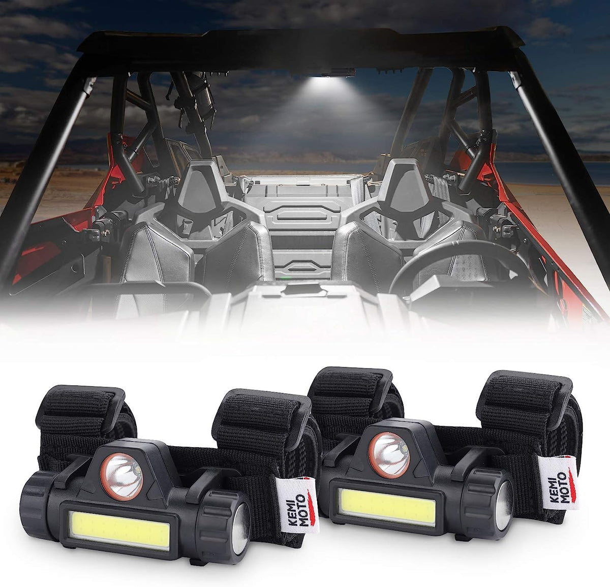 UTV Universal Interior Lights for 1.25-2" Roll bar