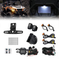 UTV Turn Signal Kit with 110D Horn and License Plate Holder with Light for Polaris, Can-Am, Teryx, CFMOTO