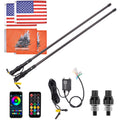 UTV LED Whip Lights 3FT (2PCS) – APP Control, Signal Sync, Spring Base – Fits Maverick X3, Polaris RZR, Talon – fits...