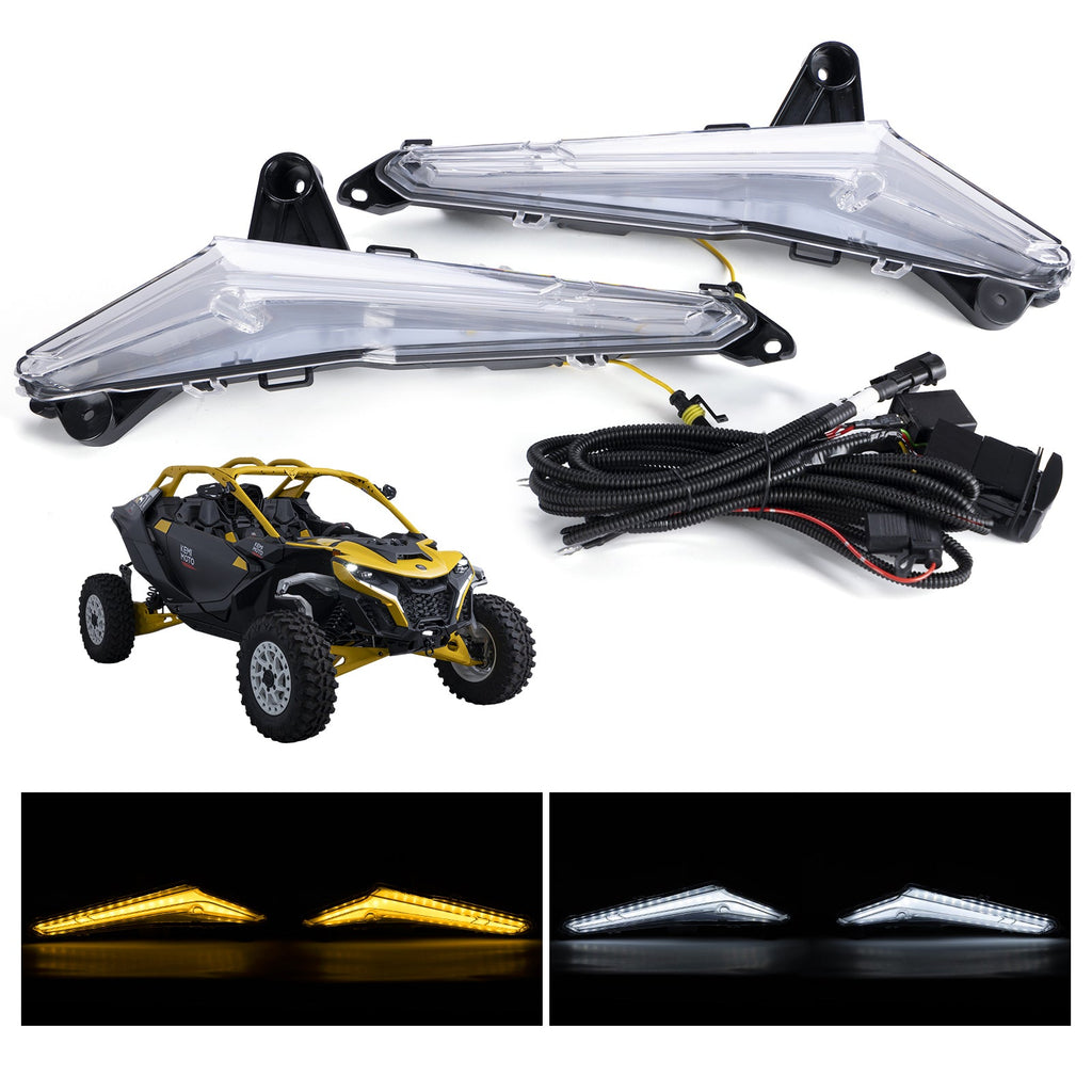 Turn Signal Fang Lights for Can-Am Maverick R 2024+ – fits Can-Am Maverick R 2-Seat
