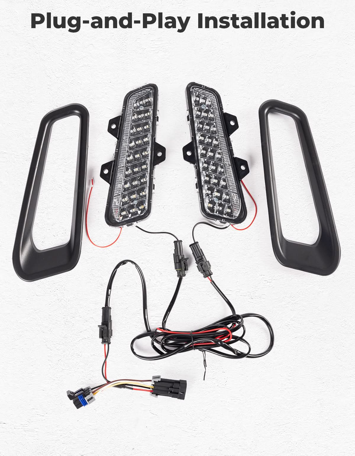 LED Front Bumper Lights for Polaris Ranger XD 1500 / CREW 2024-2025 – fits Polaris Ranger Crew XD 1500 (view 6)