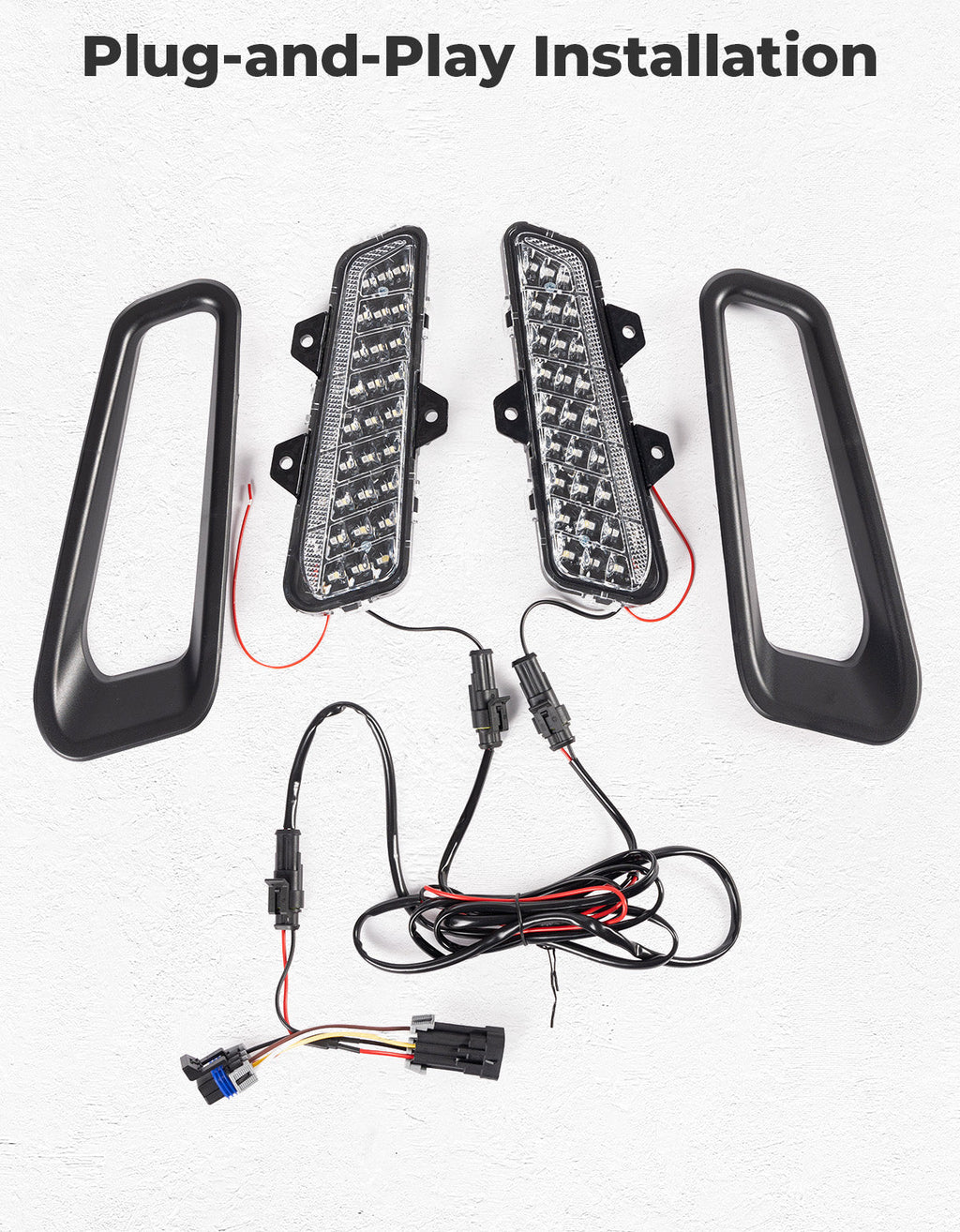 Front Brushguard Auxiliary Lights for Polaris Ranger XD 1500 / CREW 2024 2025 – fits Polaris Ranger Crew XD 1500 (view 6)