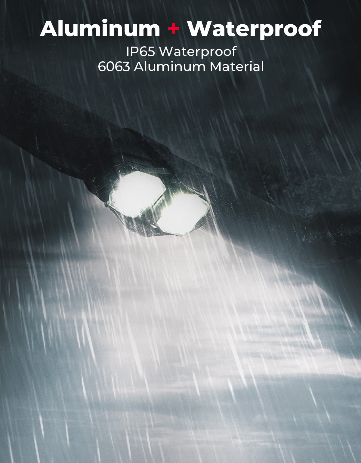 UTV Aluminum Waterproof Dome Light 600mAh Rechargeable for 1.5"-2" Roll Bar