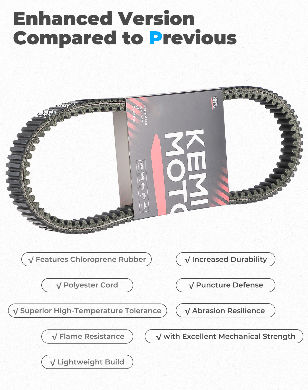 Heavy Duty Carbon Drive Belt for RZR XP 1000/ General 1000 / S 1000