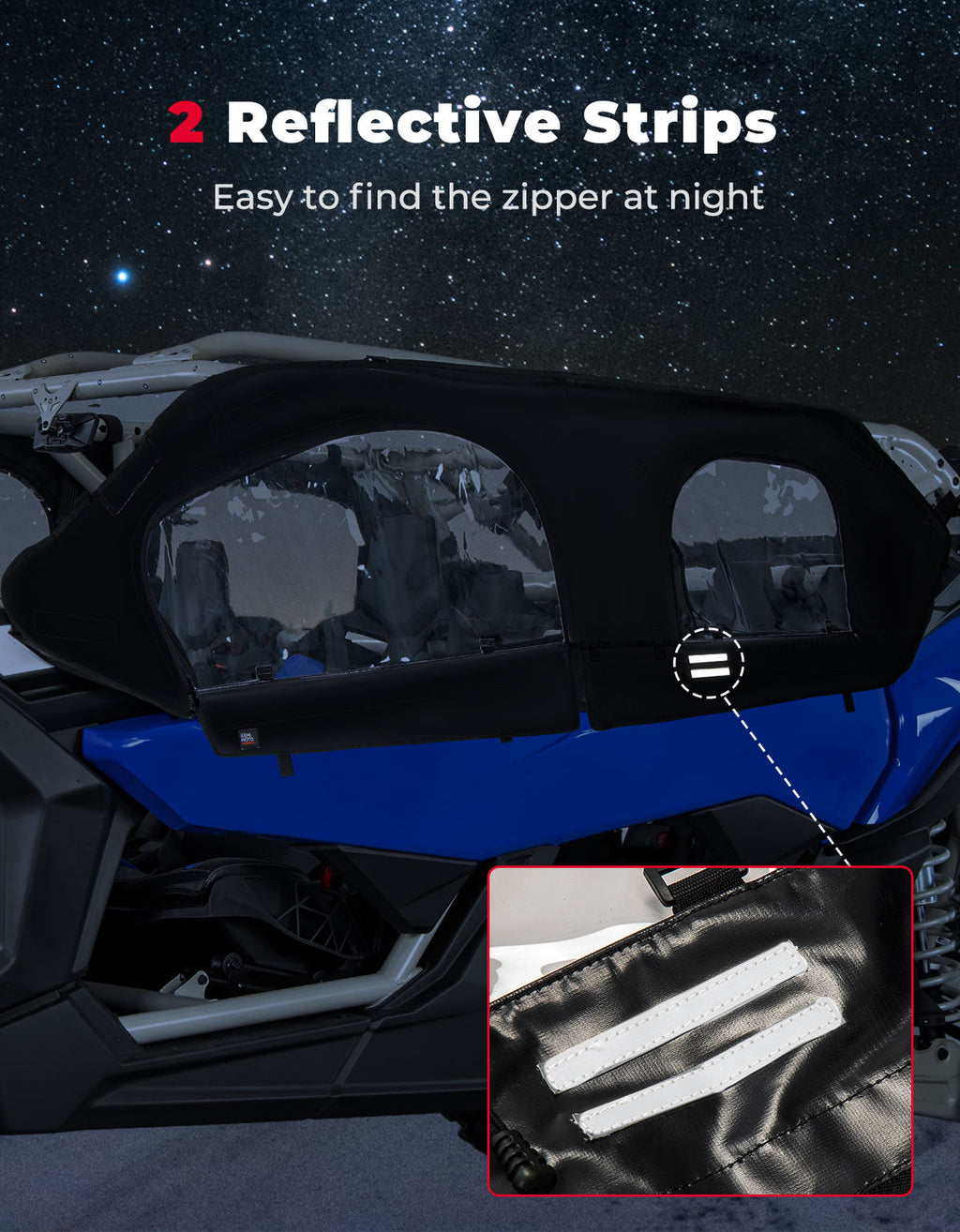 Upgraded Soft Cab Enclosure for Can-Am Maverick X3 MAX – fits Can-Am Maverick X3 MAX (view 2)