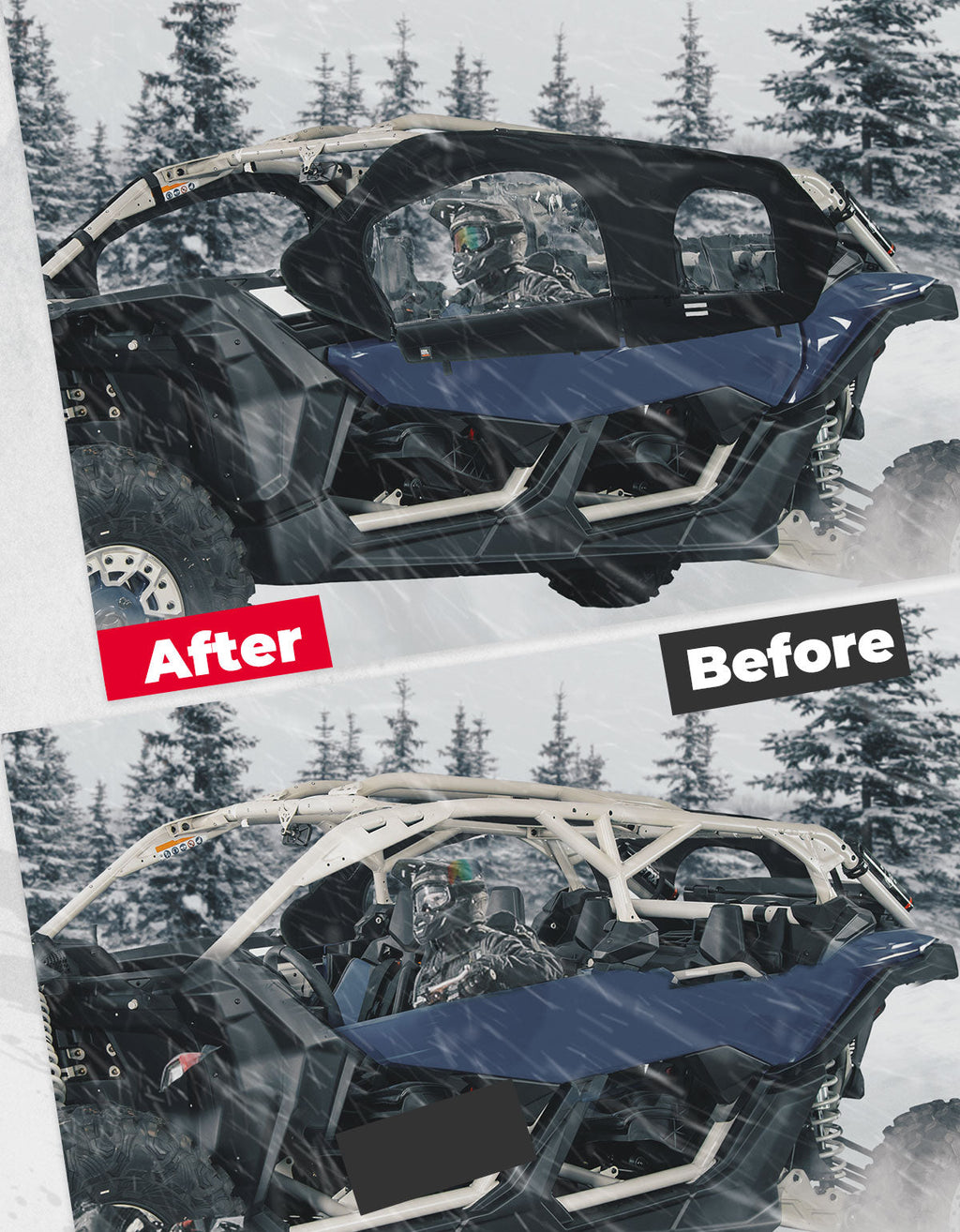 Upgraded Soft Cab Enclosure for Can-Am Maverick X3 MAX – fits Can-Am Maverick X3 MAX (view 7)