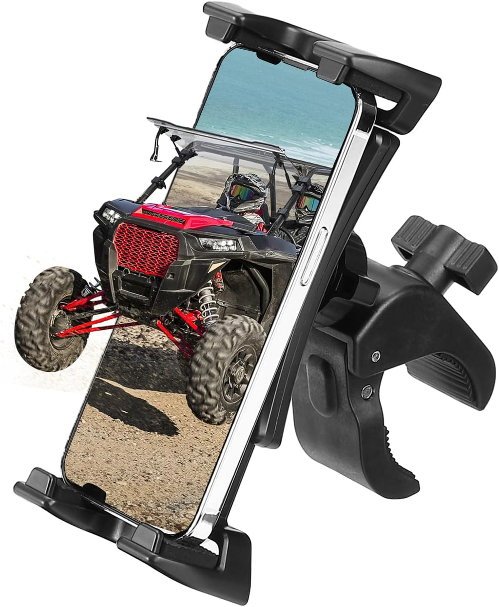 Phone Holder 720° Adjustable 4.7"-13" Clamps