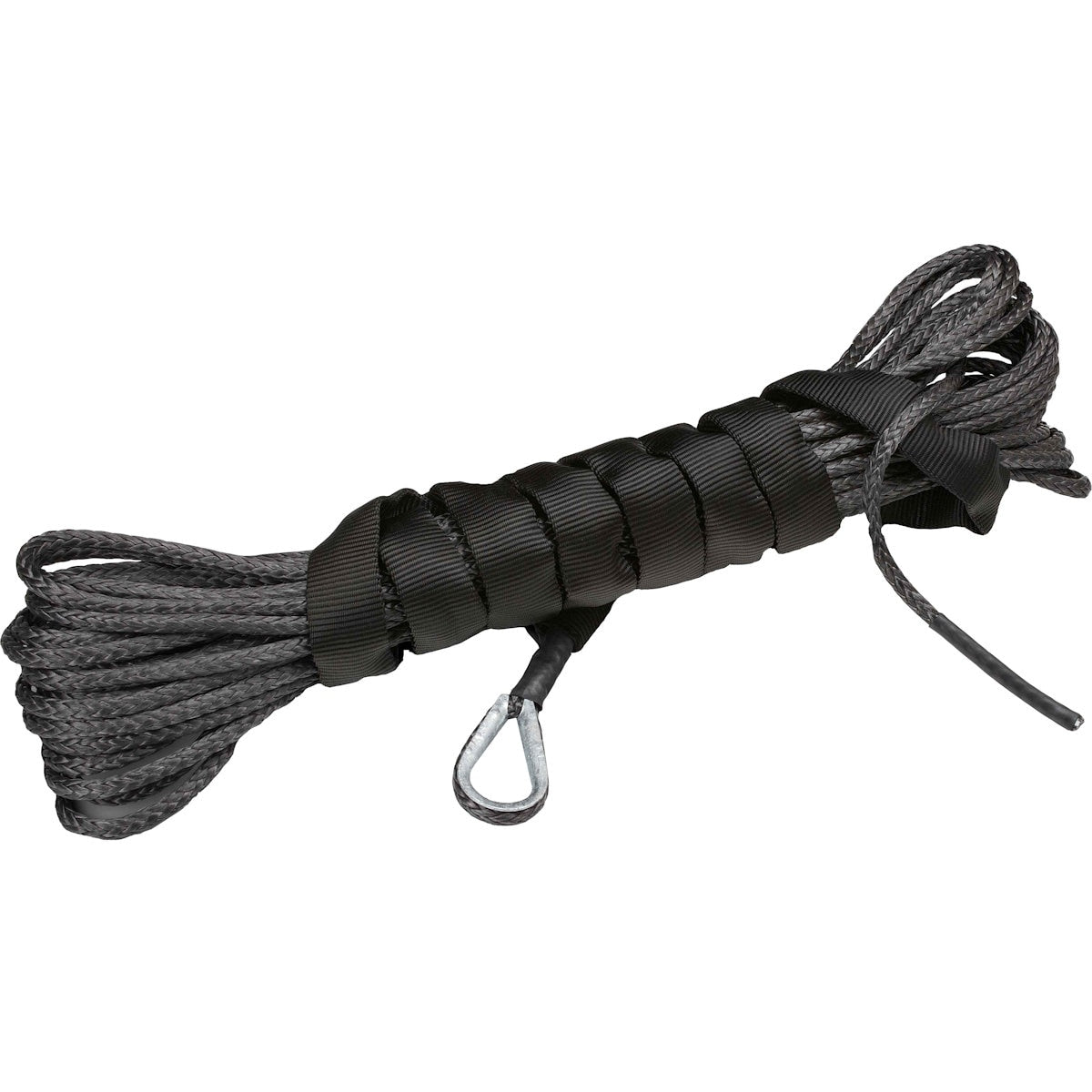 VIPER 50' BLACK Dyneema Synthetic Winch Rope - ATV/UTV
