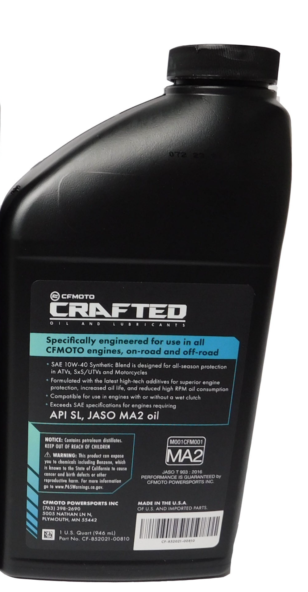 2016-2026 CF-Moto Uforce/Zforce/Cforce Oil Change Kit CF-852021-00816