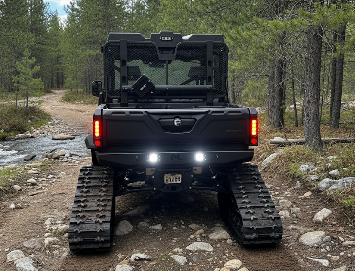 No Limit Rear Bumper with LED Lights - Can-Am Defender HD5-HD10 (2016-2025)
