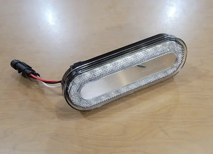 Can Am Defender Mirror/Infinity Tail Light Conversion Clear Lens Red Light — MCE Offroad