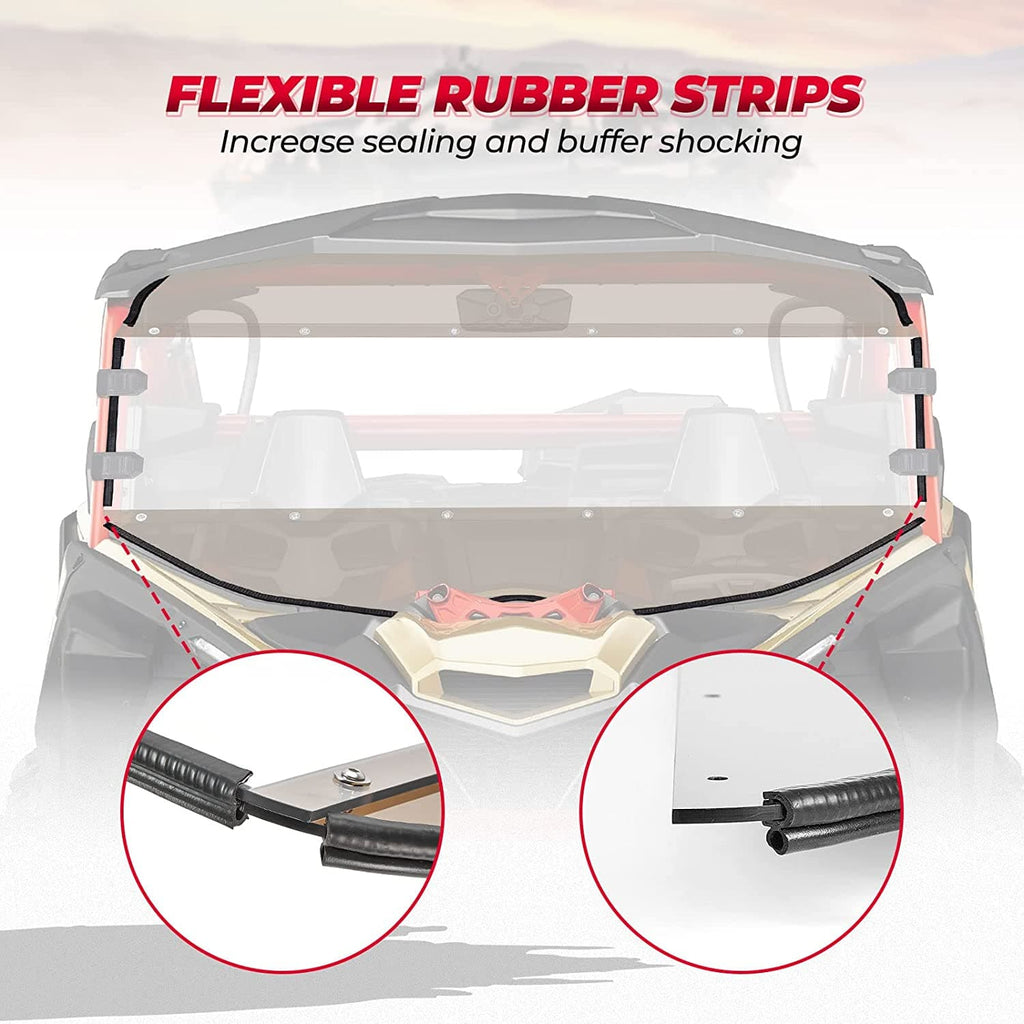 Tinted Full Windshield for Can Am Maverick X3/ MAX – fits Can-Am Maverick X3 2-Seat (view 5)