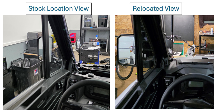 Defender Mirror Position Bracket — MCE Offroad, view 2