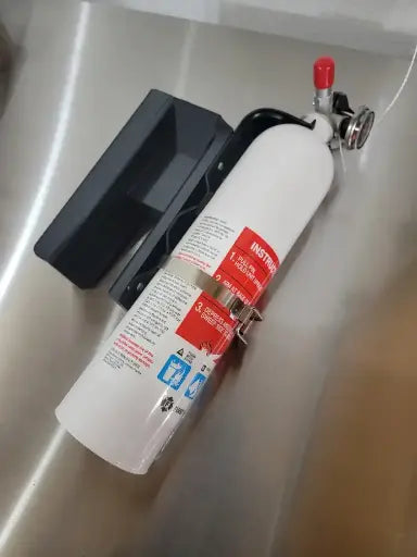 Defender Post Slot Fire Extinguisher Mount — MCE Offroad