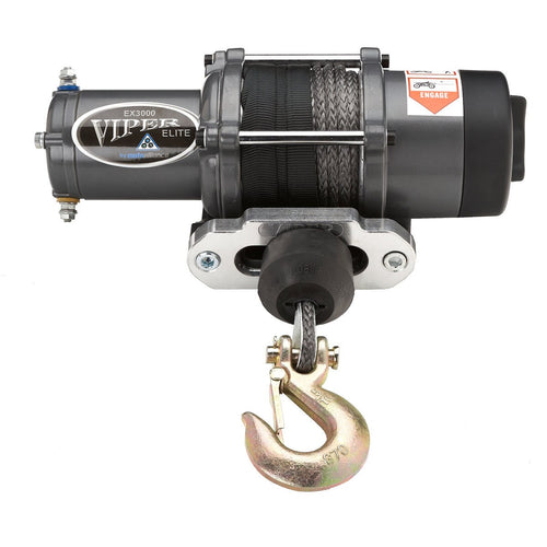 3,000 lb Elite Winch with Black AmSteel-Blue Synthetic cable