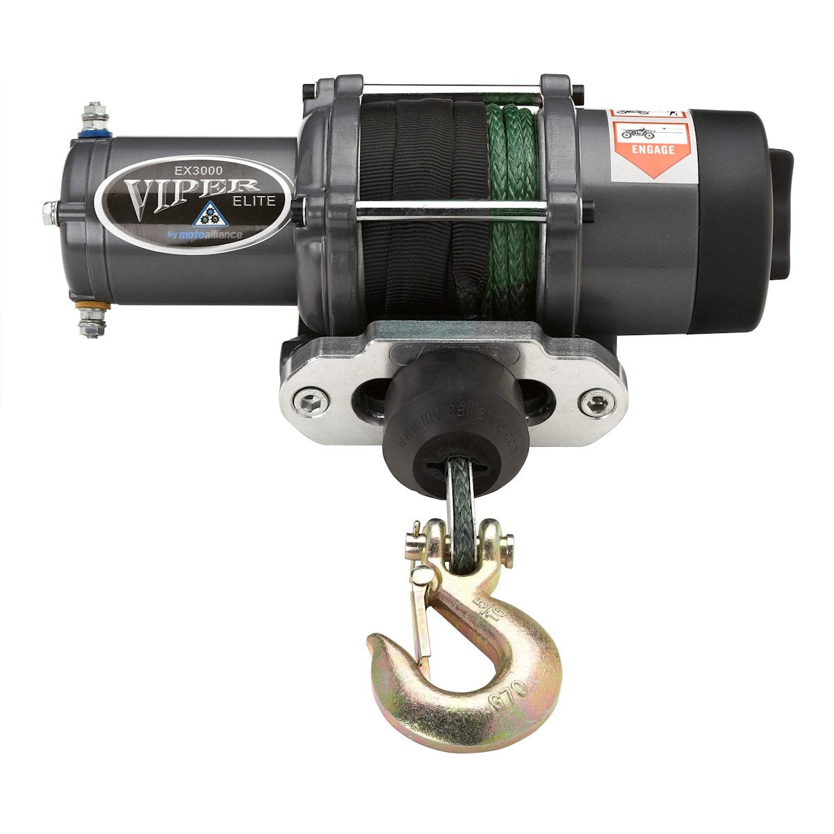 VIPER Elite 3000 ATV/UTV Winch - 40ft GREEN Rope